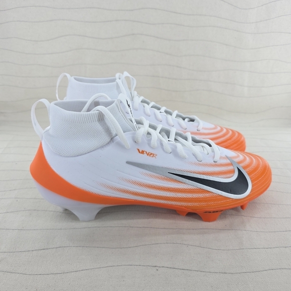 Nike Mens Air Zoom Vapor Pro 1 Football Cleats Orange White HM8850-103 Sz 8 NEW